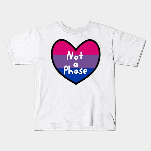 Bi Pride Kids T-Shirt by DaddyIssues